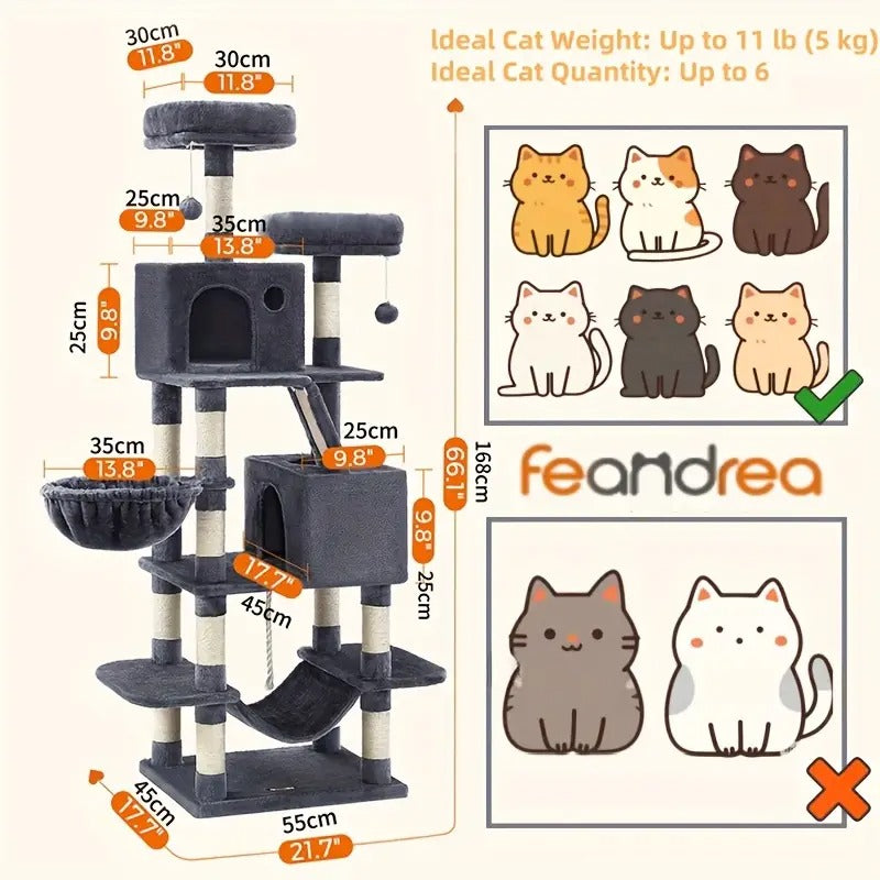 cat tree large cat scratching posts  2 perches 2 - Temu