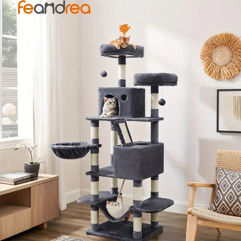 cat tree large cat scratching posts  2 perches 2 - Temu