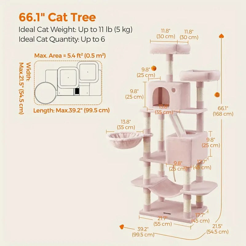 cat tree large cat scratching posts  2 perches 2 - Temu